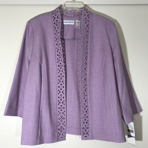 Alfred Dunner Dress Jacket with Laser Cut Detail